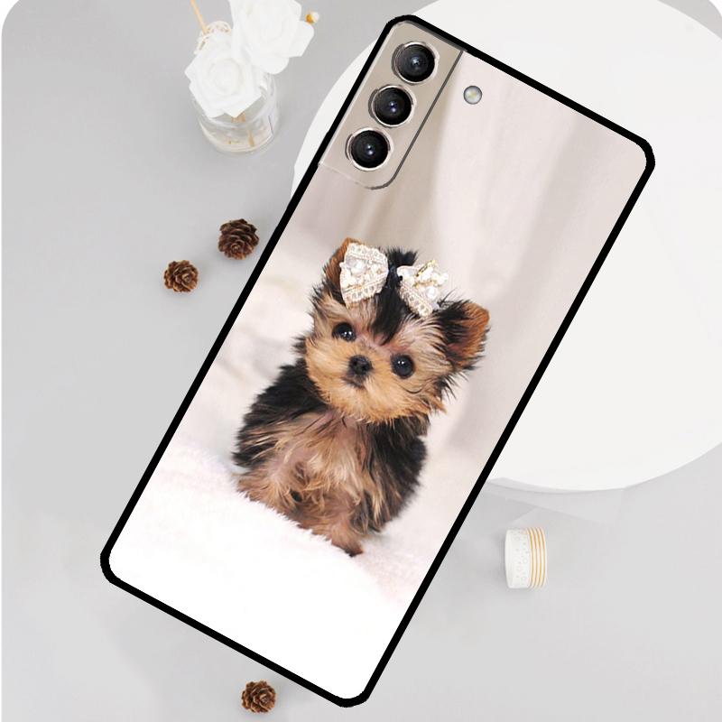 Yorkshire Terrier Dog Phone Case For Samsung Galaxy S26 S25 S24 S20 S21 S22 S23 Ultra S10 Plus S25 FE Funda Cover