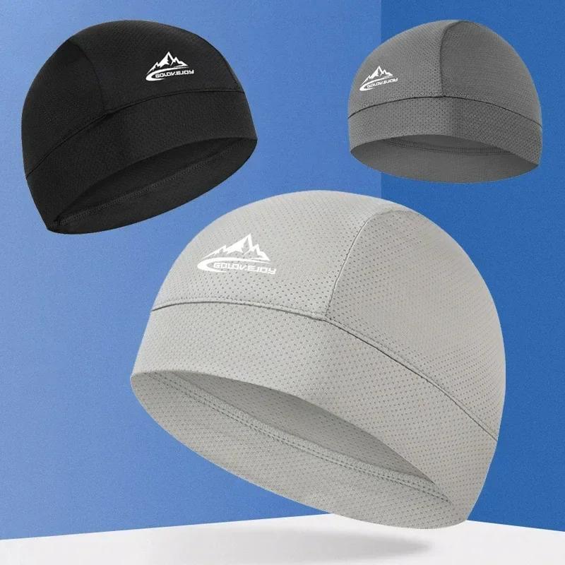 Quick-Drying Skullcap Beanie Cycling Cap Hat Men Women Summer Ice Silk Riding Small Cap Running Sports Bike Lined Hat
