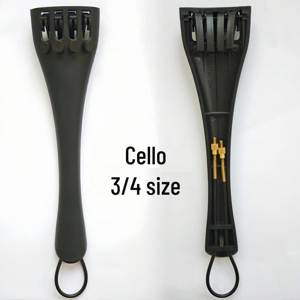 Carbon Fiber Violin/Viola/Cello Tailpiece with Tailgut - Complete Accessory Set