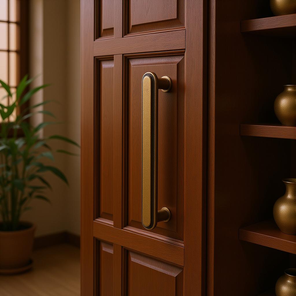 1pc Antique Bronze Cabinet Pull Drawer Handle Zinc Alloy Modern Minimalist Kitchen Cupboard Hardware for Wardrobe Door Furniture