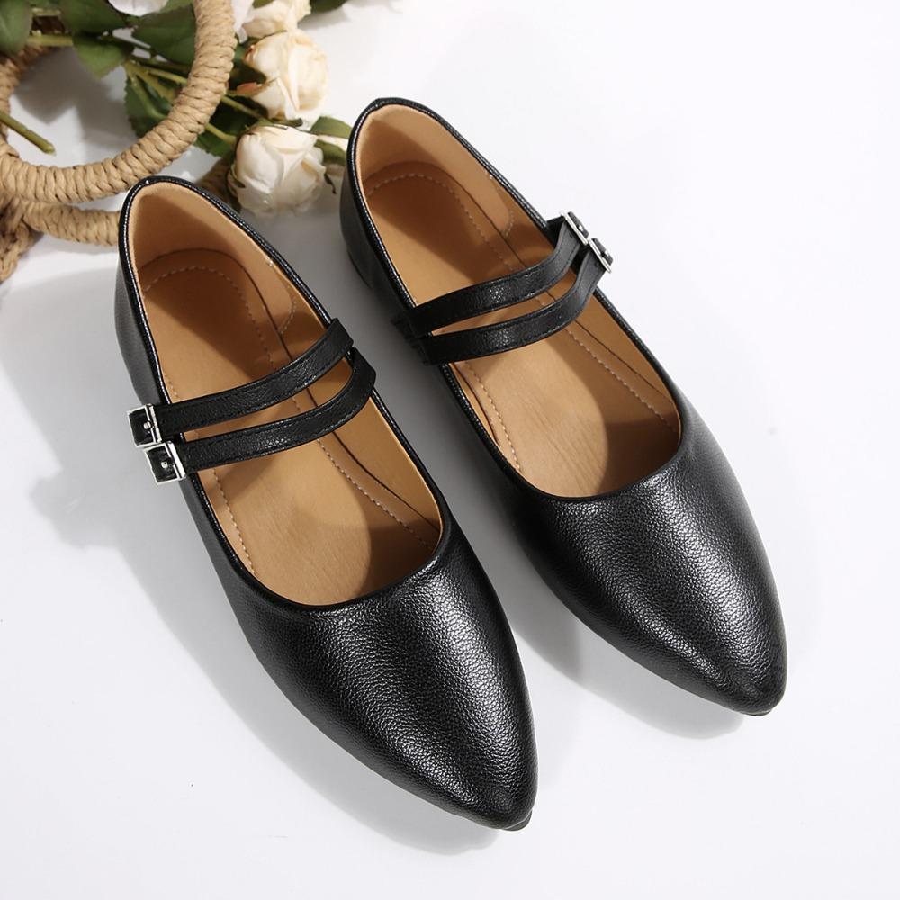 Fibbia Metallica di Lusso Scarpe Piatte da Donna Scarpe Sexy da Sera per Feste da Donna Scarpe Piatte in Vernice Scarpe Piatte da Donna con Punta Affilata e Tacco Basso 2026