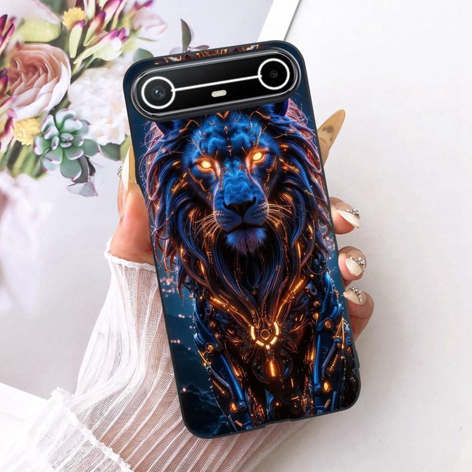 Fashion Cool Design Case For Tecno Pova Slim 5G 2025 Black Silicone Soft Cover For Tecno Pova Slim KM9 Phone Cases
