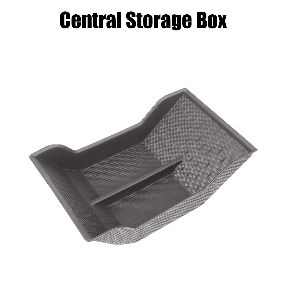 

Водонепроницаемый TPE Бокс для хранения в автомобиле Органайзер салона для Tesla Model 3/Y Центральный подлокотник Скрытые боксы Автоаксессуары Central Grey