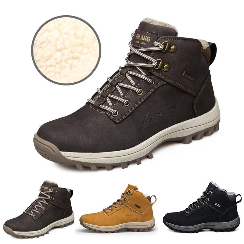 Men's Waterproof Winter Hiking Boots Durable Stylish Outdoor Shoes