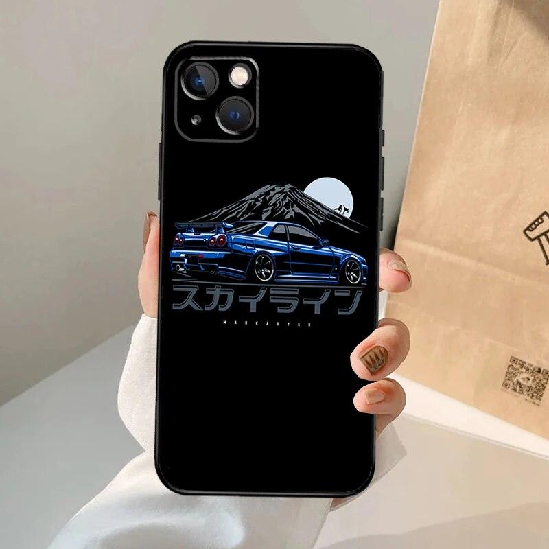 Módní krásný měkký animovaný telefon pro iPhone Max 8 7 Mini 6 11 14 13 Plus X XS 6s Pro XR 12 Straight TPU silikonový měkký kryt