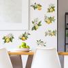 Fresh Lemon Green Leaves Wall Sticker Self-Adhesive for Living Room Kitchen Entrance Home Decoration