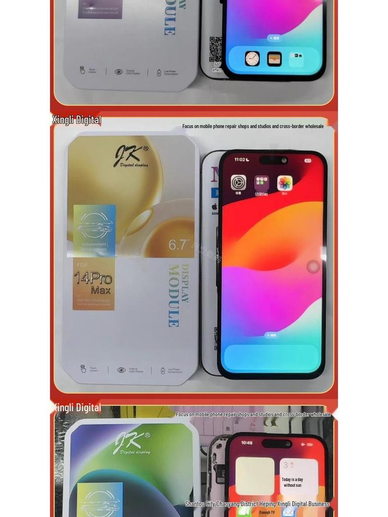 Bildschirmeinheit Kompatibel mit iPhone JK X XS MAX XR 11-15 PRO MAX