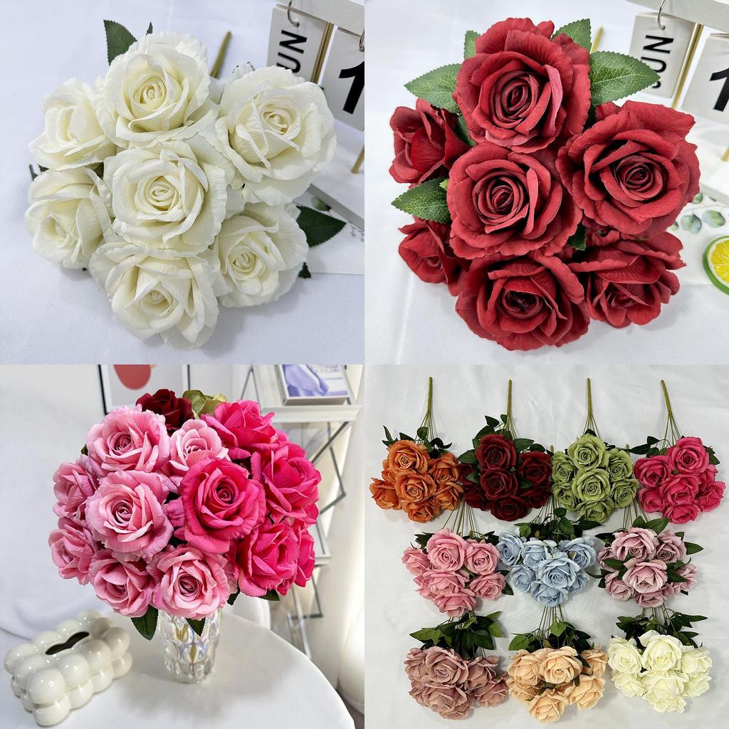 Premium Artificial Roses For Wedding Decor And Photography Studio Props