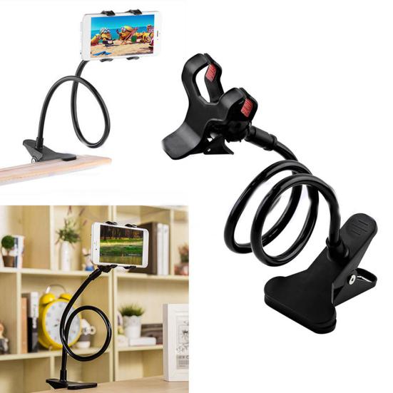 360 Degree Flexible Arm Universal Lazy Bed Desktop Clip Stand Mount Phone Holder