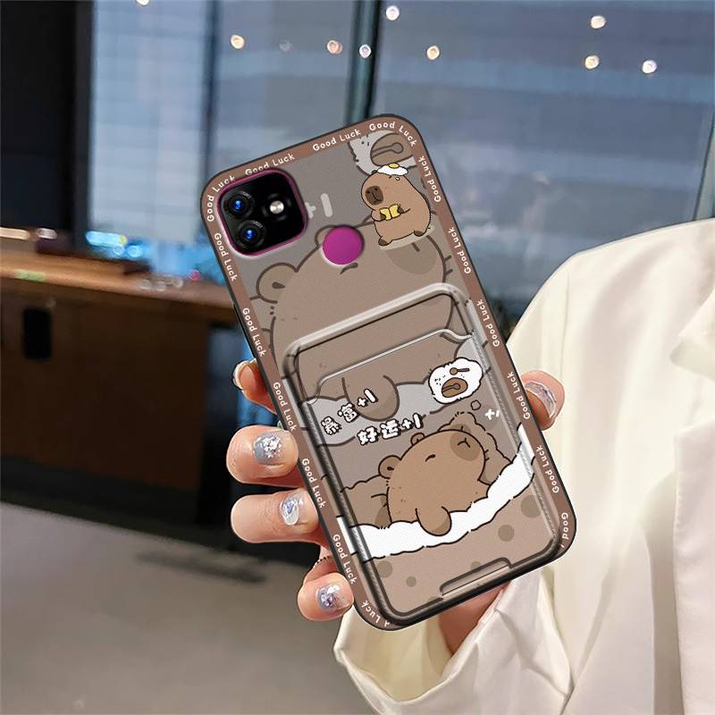 Waterproof Back Cover Phone Case For Itel P36/P36 Pro/vision1 Plus Durable Card slot Full wrap Fashion Design Soft case