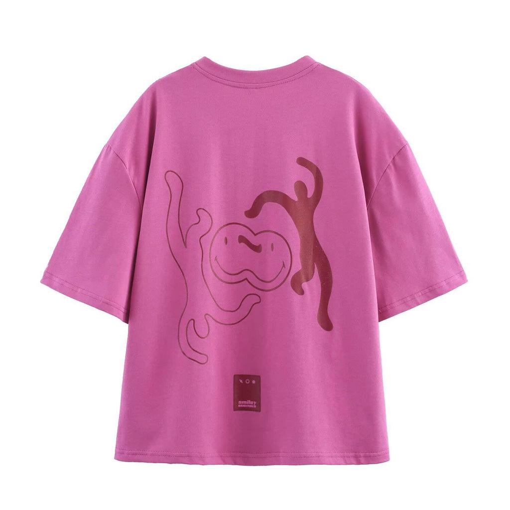 2025 Spring Women's European & American Style Versatile Print T-shirt