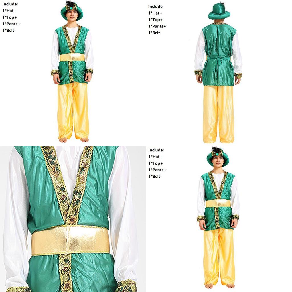 Exquisite Boys Halloween Costume For Arabian Prince King Themed Parties