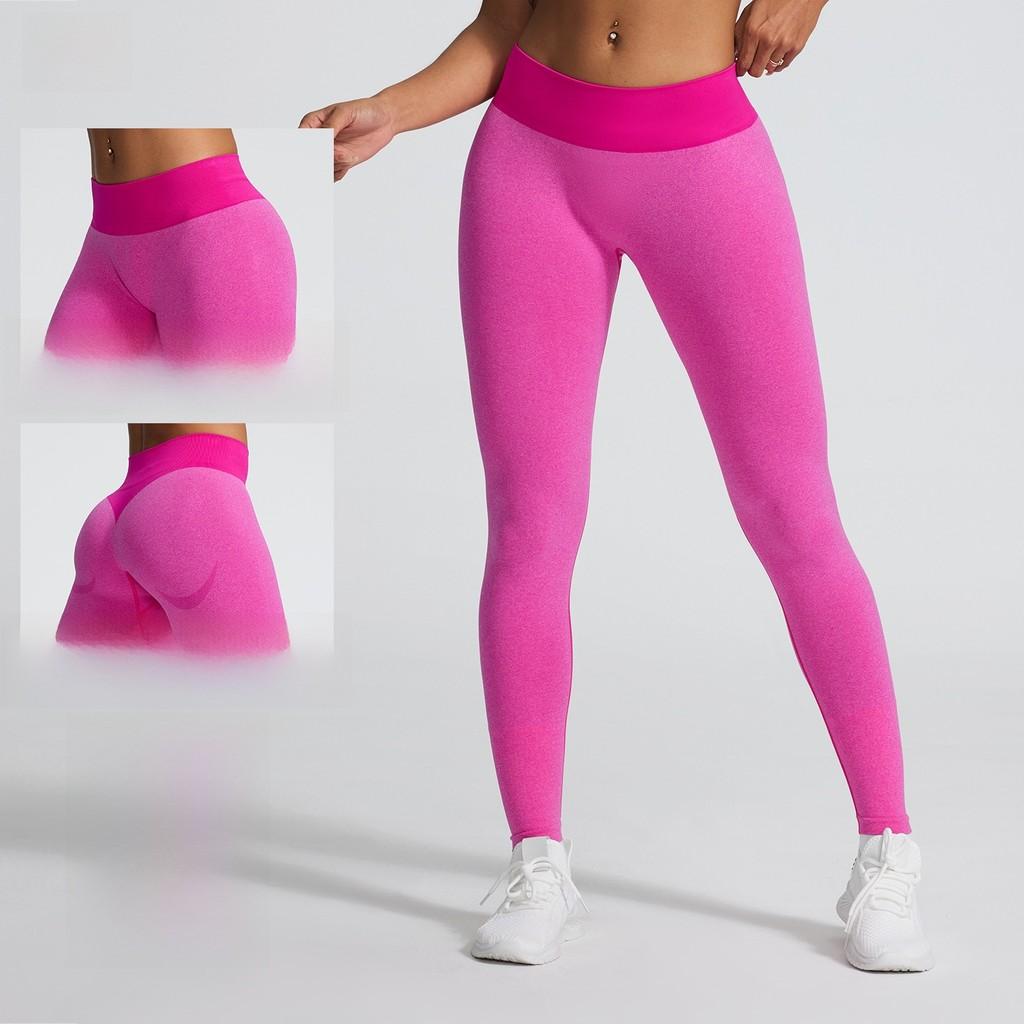 Women Seamless High Elastic Yoga Pants With Tummy Control For Running And Fitness