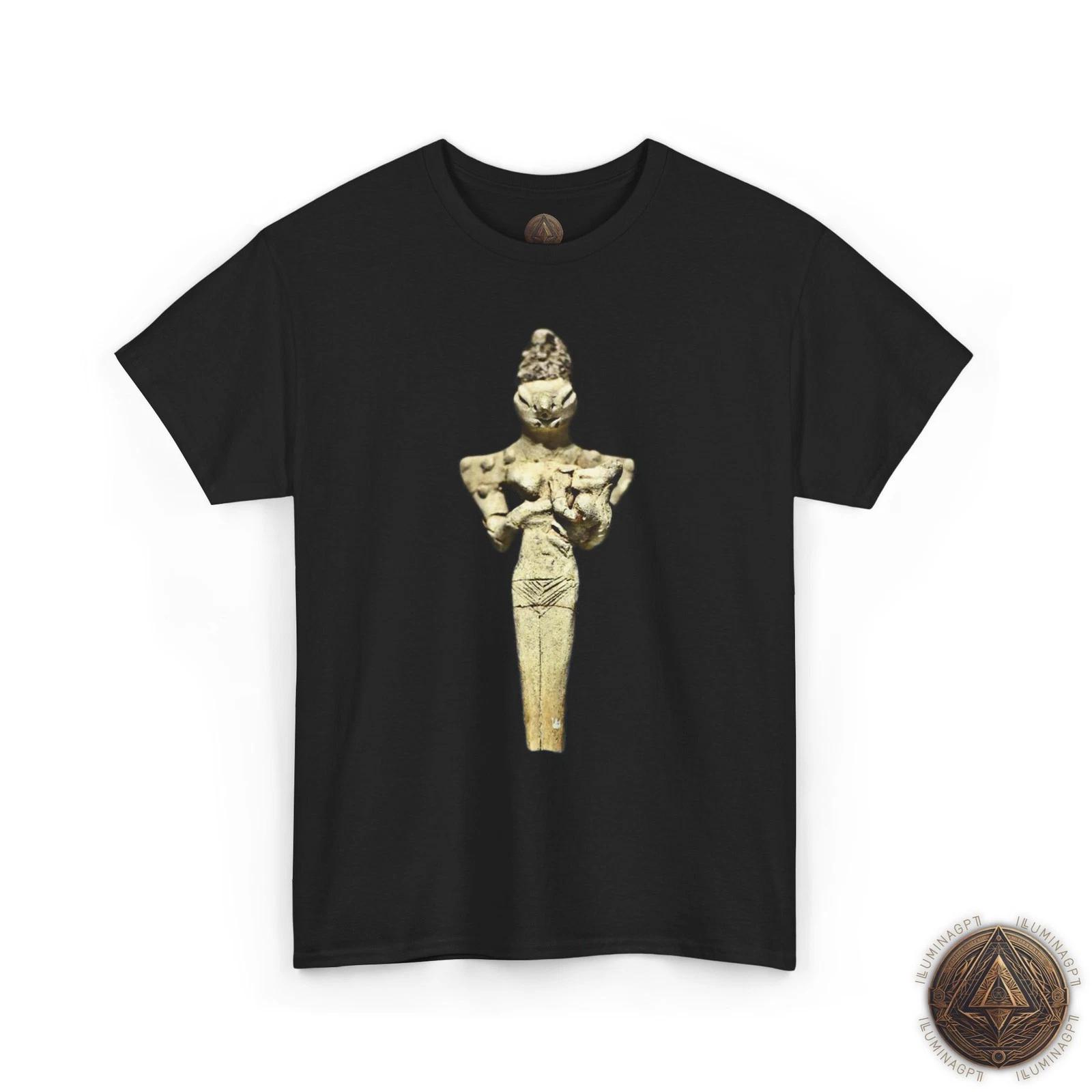

Anunnaki Reptilian Statue T shirt For Men & Women, Ancient Alien Artifact Tee 3XL