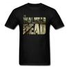 The Walking Dead Funky T-shirt Man's Short Sleeve Cotton Teeshirt Customized Boyfriend's Top Cool Black