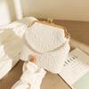 Mobile Phone Bag New Cloud Cheongsam Women's Bag Pearl Chain Messenger Bag Mouth Gold Cosmetic Bag