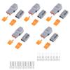 MUYI Deutsch Connector 5 Sets 3 Pin Way DTM Connector Kit Electrical Plugs | for 22-15 AWG Wire Harness with Size 20 Contacts Pin Sockets IP67