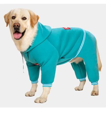 Sonbahar ve Kış Büyük Köpek Kıyafetleri Köpek Kazak Kapüşonlu/Tam Kaplama Tek Parça/Orta ve Büyük Köpek Montu İçin Uygun
