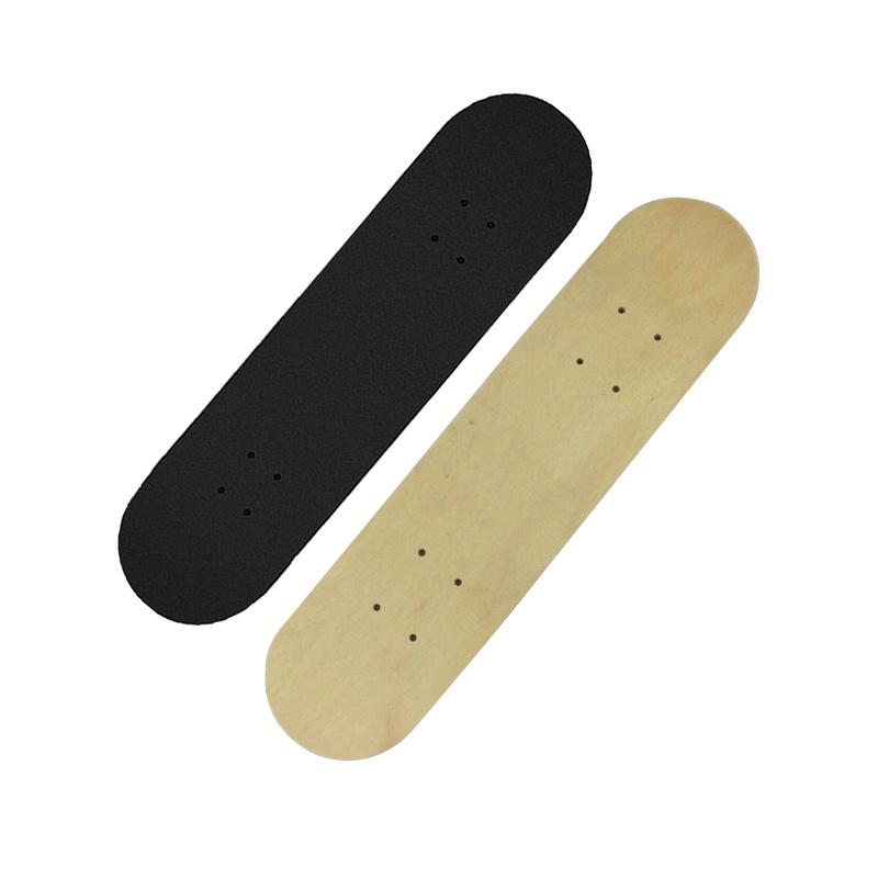 Solid Wood Kids Skateboard Deck - Double Kick DIY Graffiti Board for Art & Camping Table Accessories