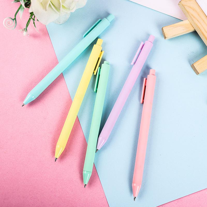 30pcs 0.5mm Retractable Gel Ink Pens Candy Color Macarons Colored Black Ink 0.5mm Extra Fine Point Cute Pens for Writing Journaling Taking Notes