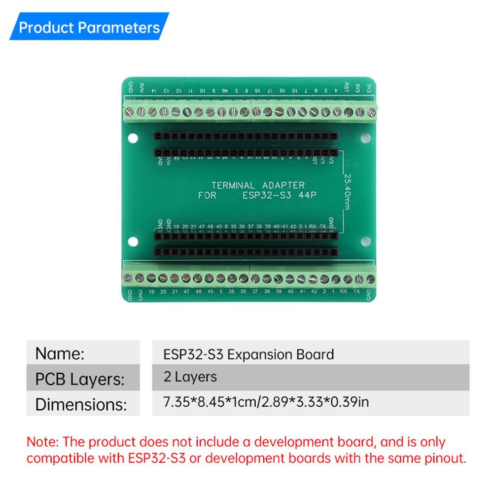 ESP32 S3 Development Boards with Expansion Adapter Kit 2.4G Wifi BT Module ESP32-S3-WROOM-1 N8R2 N16R8 44Pin Type-C ESP32-S3