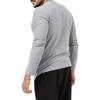 Men's Spring Autumn Round Neck Long Sleeve T-shirt Loose Fitting Casual Solid White Black Men T-shirt