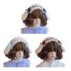 Plüsch Hasenohr Spitze Stirnband Gothic Kostüm Haarband Mädchen Anime Haarreifen