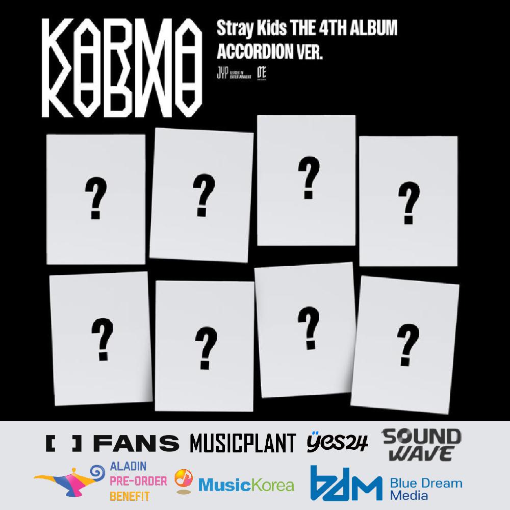 

Попереднє замовлення Stray Kids 4-й альбом KARMA Версія акордеон. & МАГАЗИН ПОБ Random & FANS POB