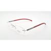RSINC Rimless frame/eyeglass/Spectacle,Leather Stich Optical, For Men And Women, Red (IB-14) N2 4C-R6R1-MA2A