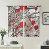 2 Pieces, Christmas Ball Decoration Christmas Tree Curtains -30% Blackout - Suitable for Living Room, Bedroom and Home Decoratio