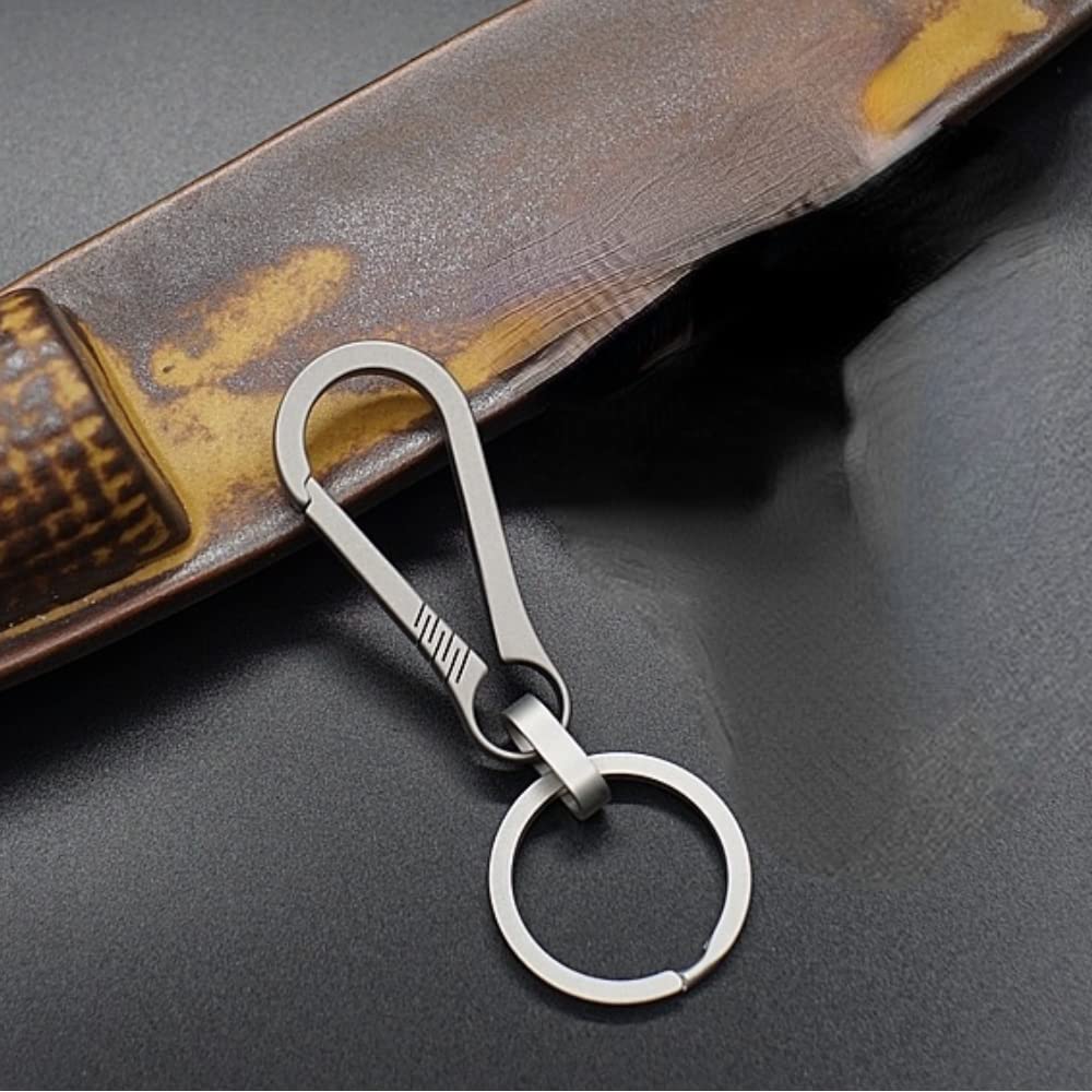 Itisyou Titan Karabiner Schlüsselanhänger Stilvoller Kleiner Schlüsselanhänger mit Hakenring, Herren