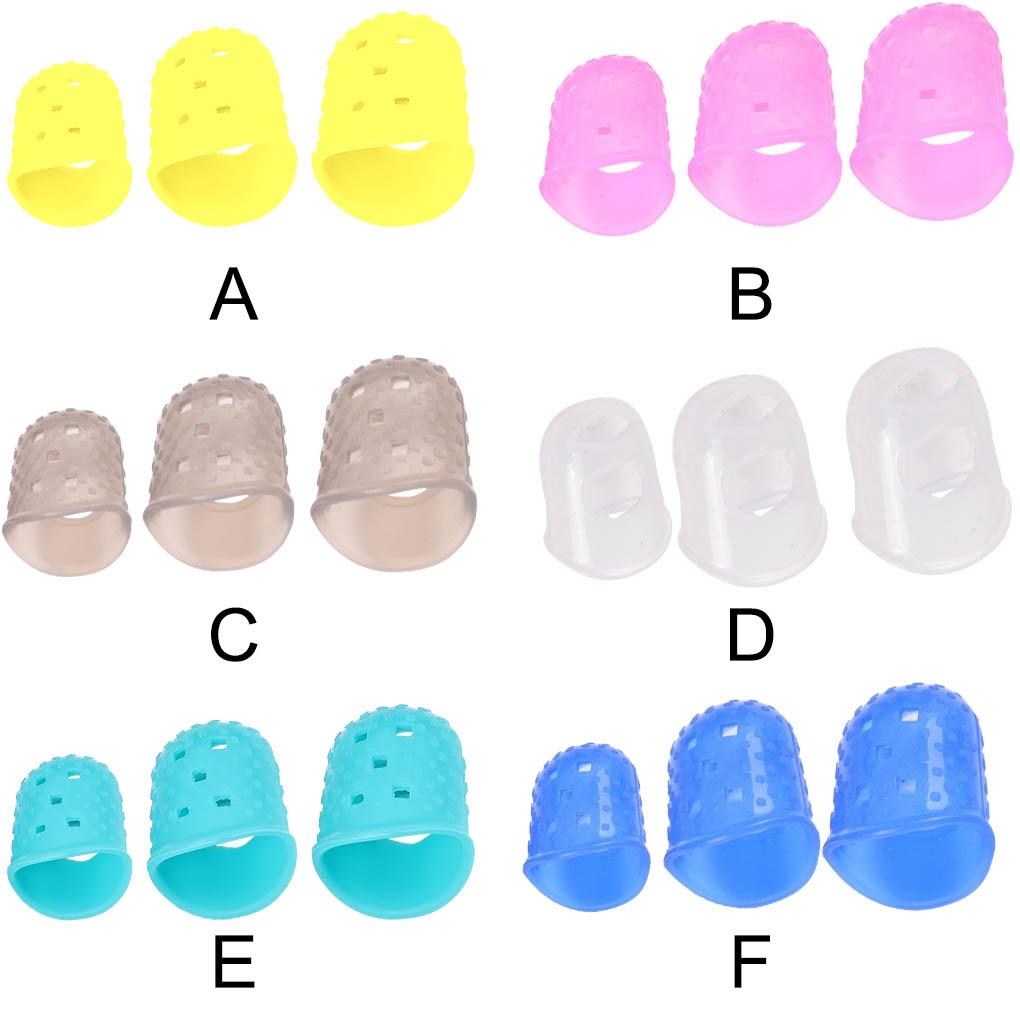 4pc Guitar Playing Left Hand Protector Ukulele Guitar Fingertip Protective Cover