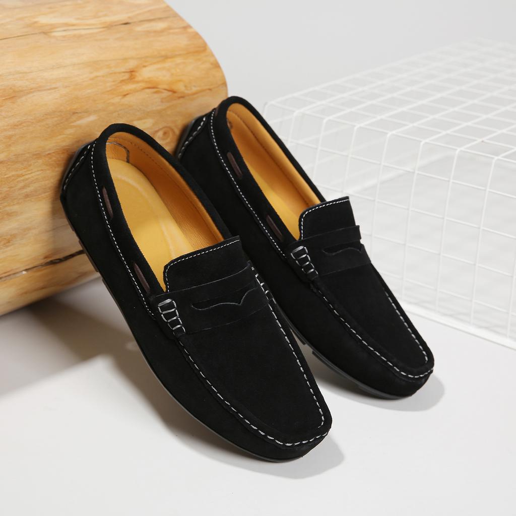 Fashion Stylish Trend Mens Casual Shoes Handmade Lazy Shoes Leisure Walk Male Loafers Moccasins Breathable Slip On Flats Driving Shoes