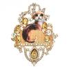 Cat Badge for Women Unisex Rhinestone Enamel Animal Party Brooch Pins Christmas Gifts