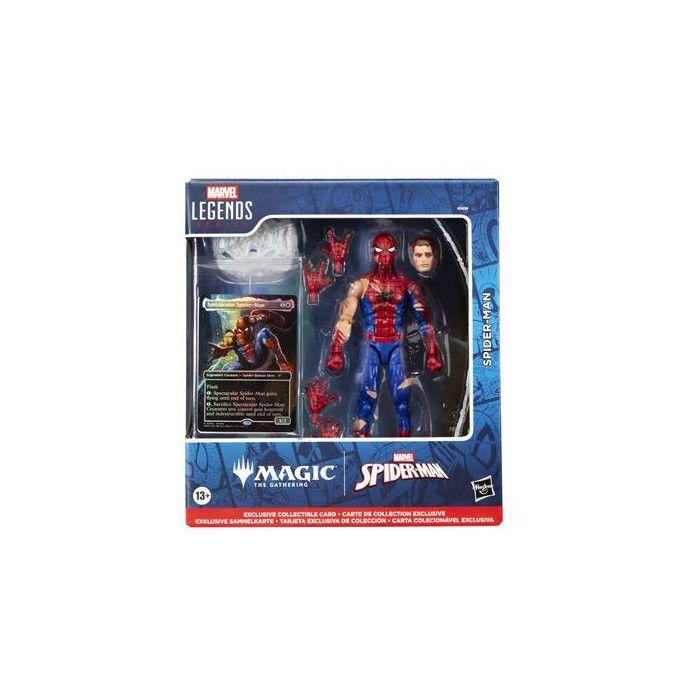 Set Figurine + Card Magic The Gathering Marvel Legends Series Spider-Man