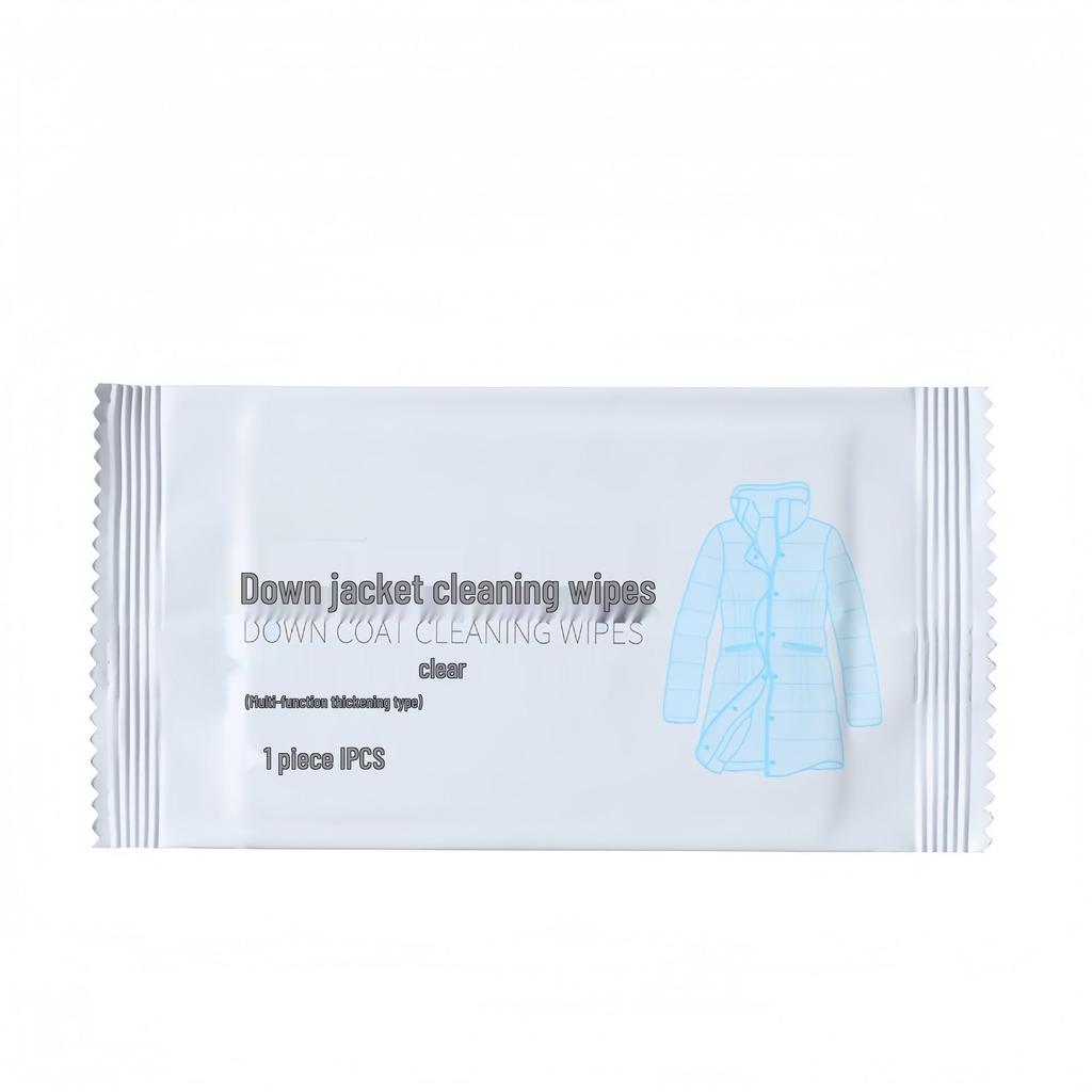 Waterless Washable Down Jacket Cleaning Wipes - Strong Stain Removal, Residue-Free, Fabric-Safe Clothing Cleaner