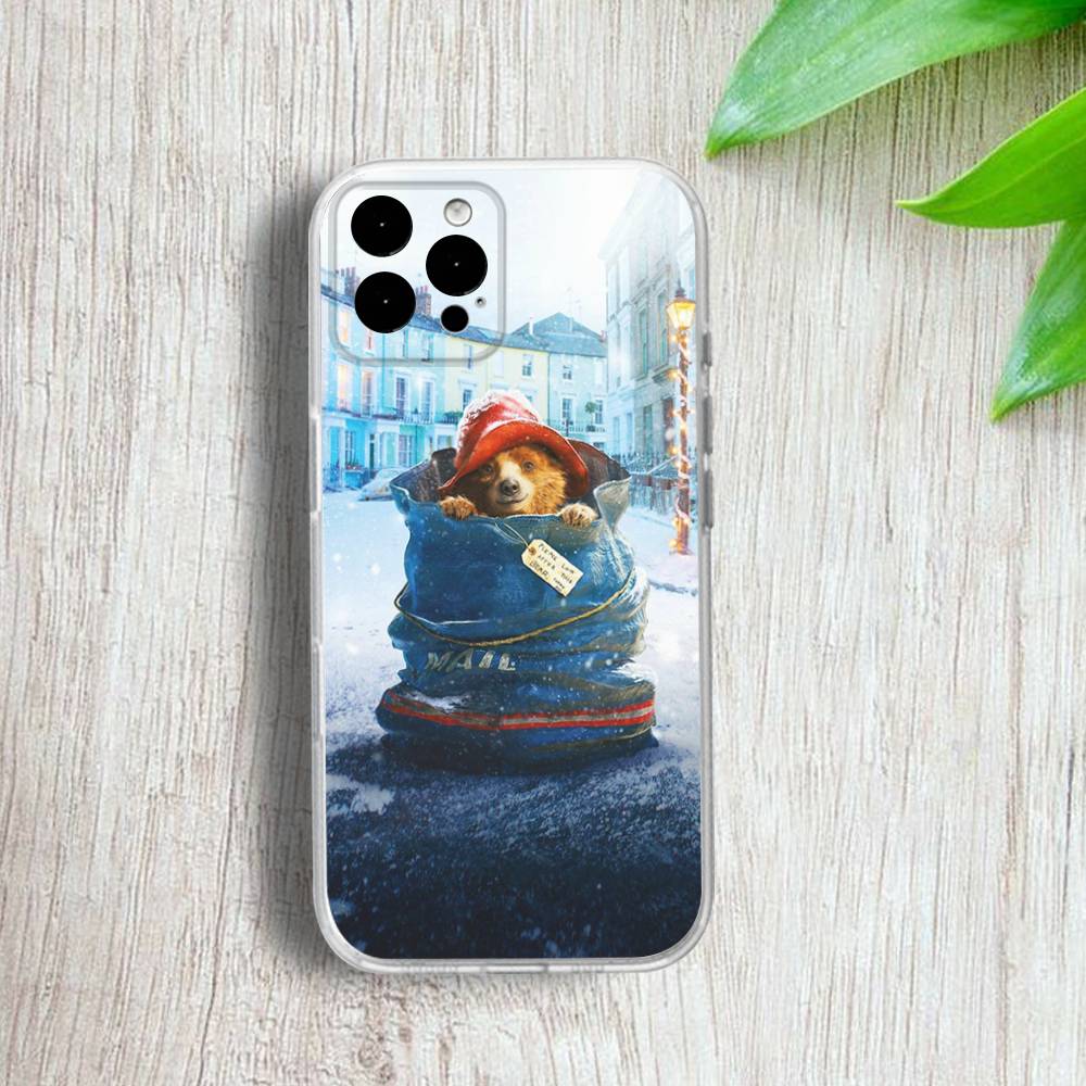 Cute P-Paddington B-Bear Phone Case For iPhone 17,16,15,14,13,12,11 Pro,Max,Plus,X,XS,XR,SE4,E Mini Transparent Soft Cover
