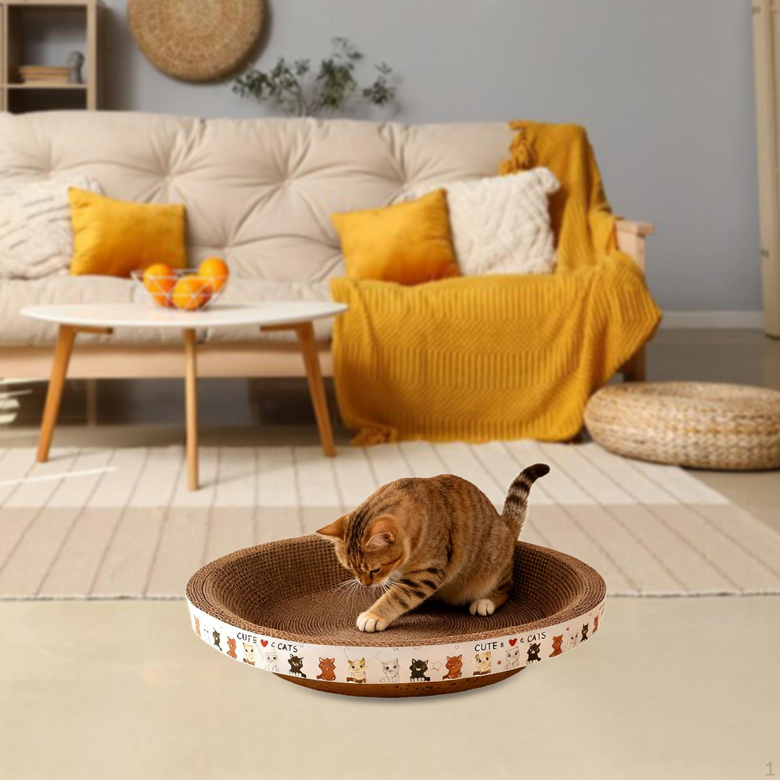 

, Wear-resistant Cat Scratching Board to Protect Furniture, Suitable for Lounge, Sofa, Sleeping, 30x30x9cm