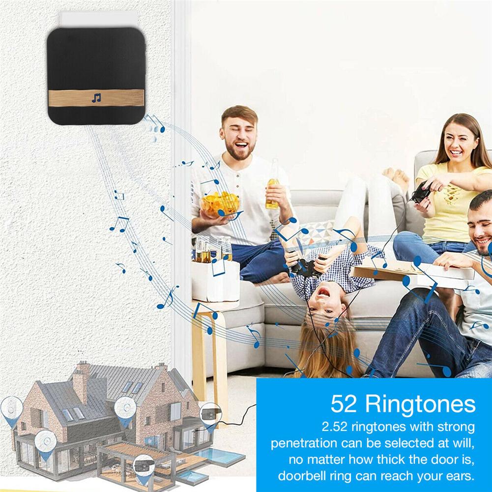 Smart Wireless Wifi Doorbell 52 Different Melodies Security Intercom Camera Door Bell