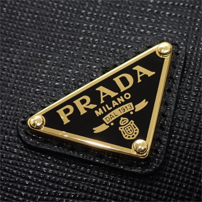 Prada 1MV204_QHH_F0002 Bifold Wallet Black Safiano Women
