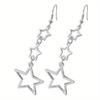 European & American Cross-Border Fashion Star Earrings: Stylish Hollow Five-pointed Design for Women - Trendy Fresh Accessory