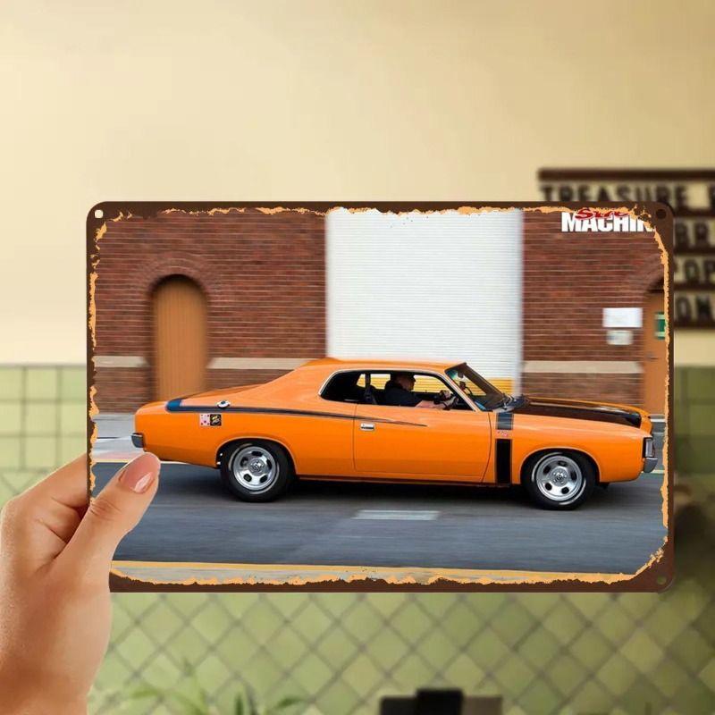 Vintage Metal Tin Sign Garage Decor Wall Art Poster