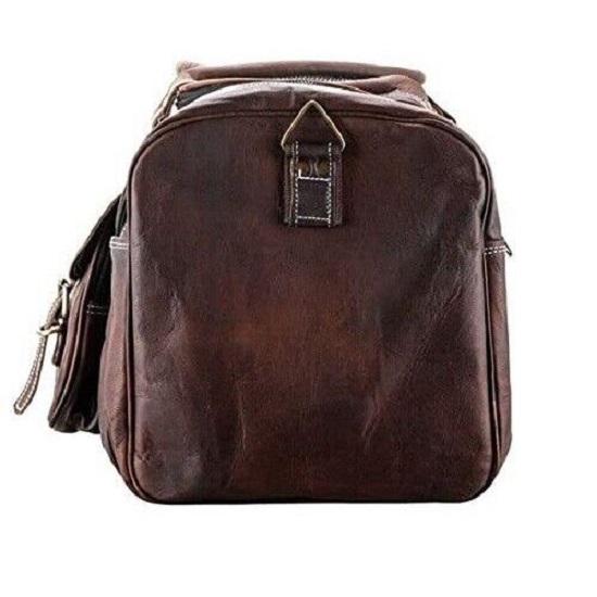 Leder Messenger Reisegepäck Duffel Overnight Weekender Duffel Bag