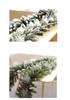Christmas Encryption 2.7m Flocked Vine Door Hanging Decoration