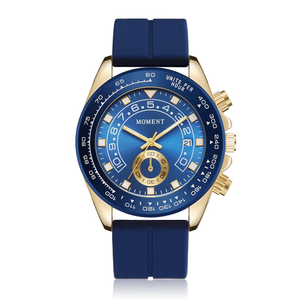 Men's Quartz Watch Silicone Multifunctional Business Men's Watch