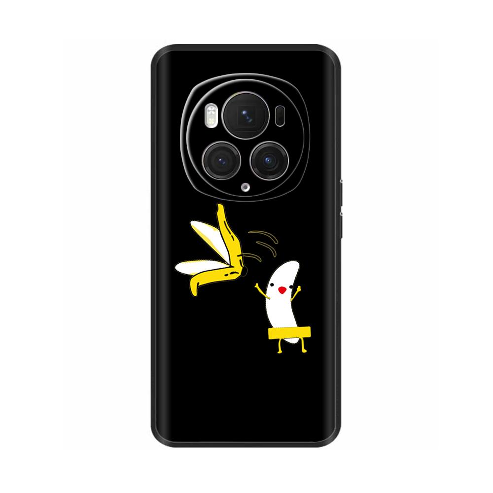 For Honor Magic6 Pro 5G Case Back Cover For Honor Magic6 5G Soft Black Silicone Fashion Phone Case For Magic 6 Pro Coque Fundas