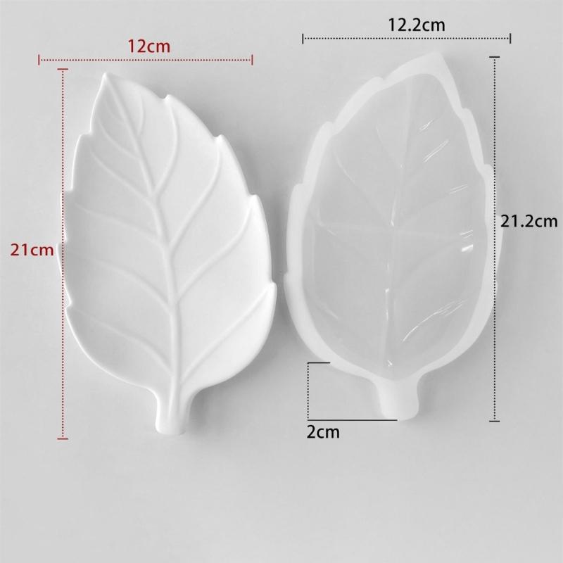 Flexible Food Grade Silicone Leaf Shaped Mould For Crystals Epoxy Art Projects
