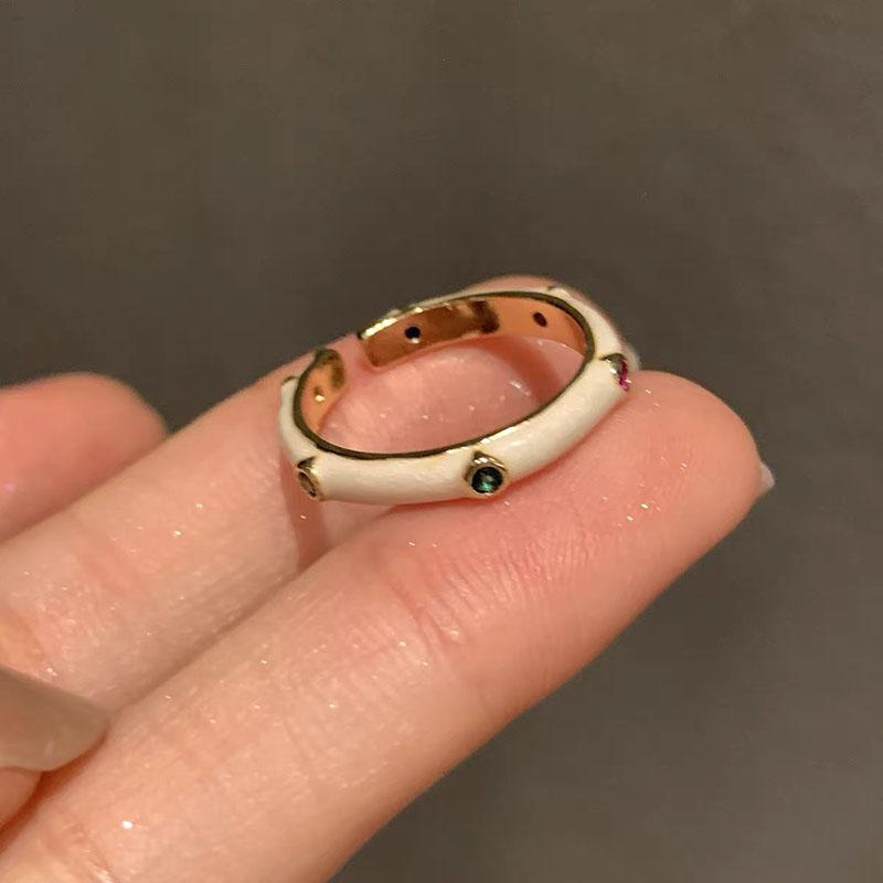 Elegant Irregular Heart Bow Open Ring For Women Girls Punk Gothic Sliver Color Adjustable Couple Rings Y2K Female Fashion Jewelry Gift