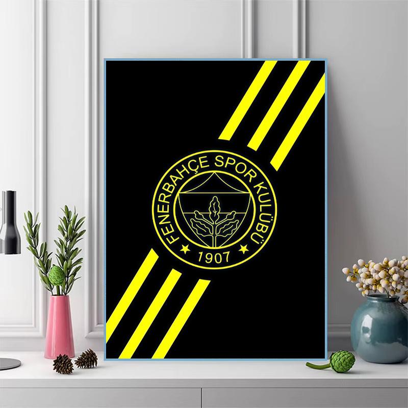 Fenerbahce Glory 100% Round Full Drill 5D DIY Diamond Painting Embroidery Cross Stitch Rhinestone Décor