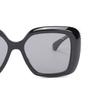 Chanel Sculpted Logo Acetate Irregular Shape Sunglasses Women Sunglasses Black CH5518C501T8